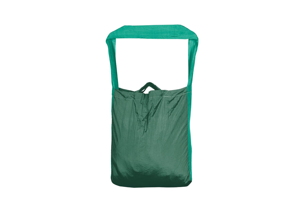Moon Bag Small in Petrol Green and Exotic Ocean, front view