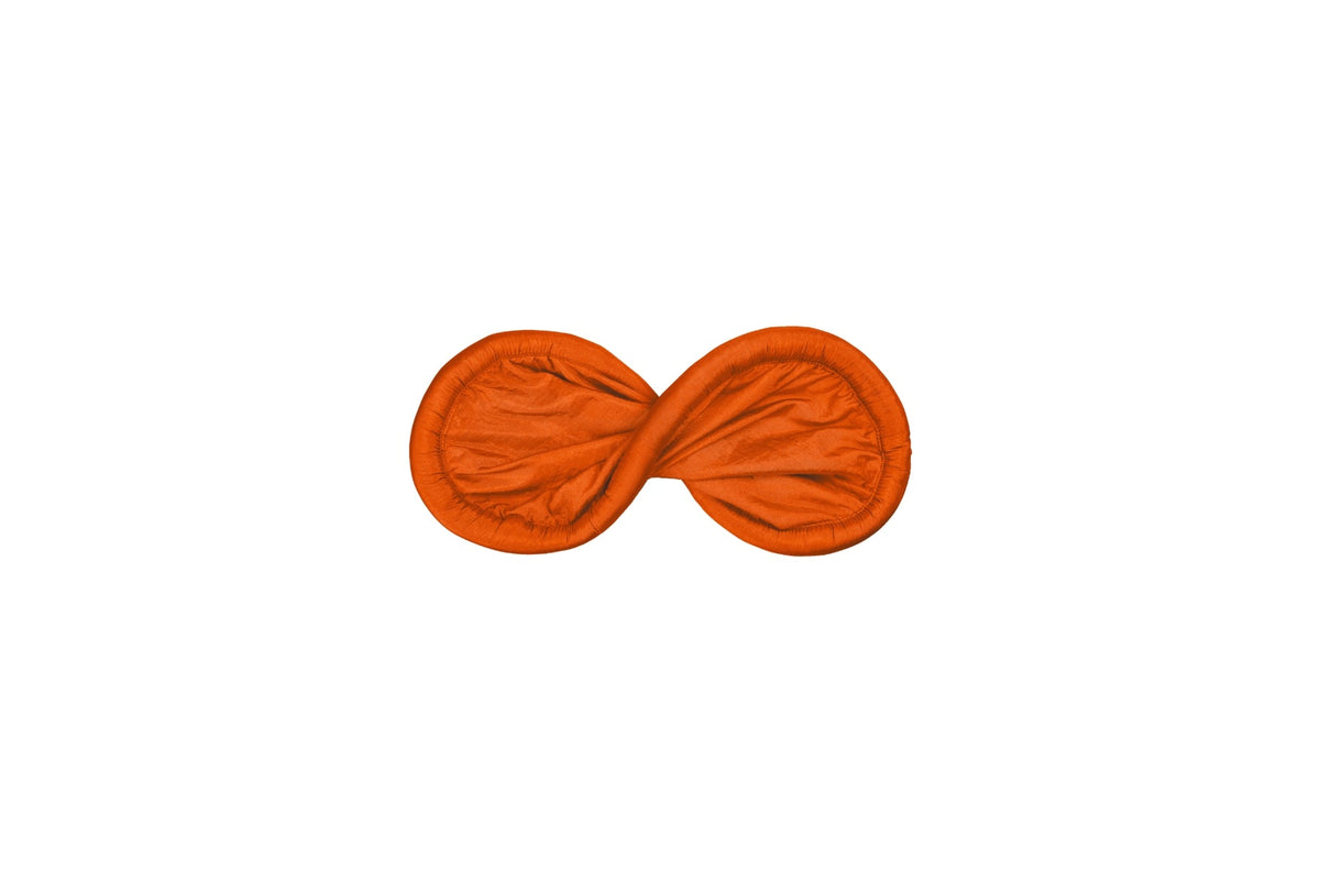 Moon Disc (Pocket) in orange, twisted into a compact figure-eight shape