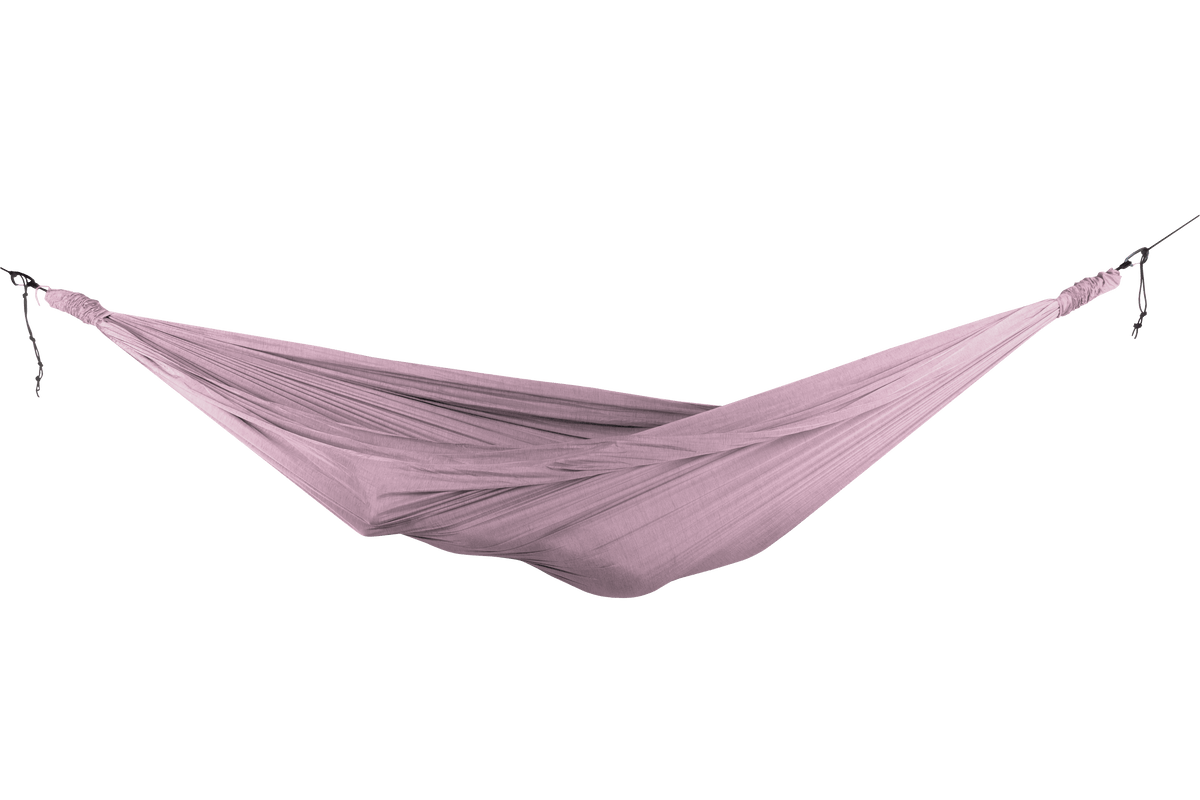 Home Hammock 420 in Rossy, hung empty, side view